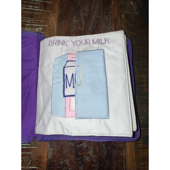 VTG 1991 POCKETS OF LEARNING LULLABY AND GOODNIGHT ZIP UP CLOTH CARRY BOOK - Picture 6 of 10